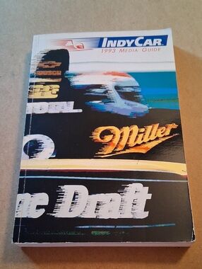 IndyCar 1993 Media Guide featuring Miller graphics